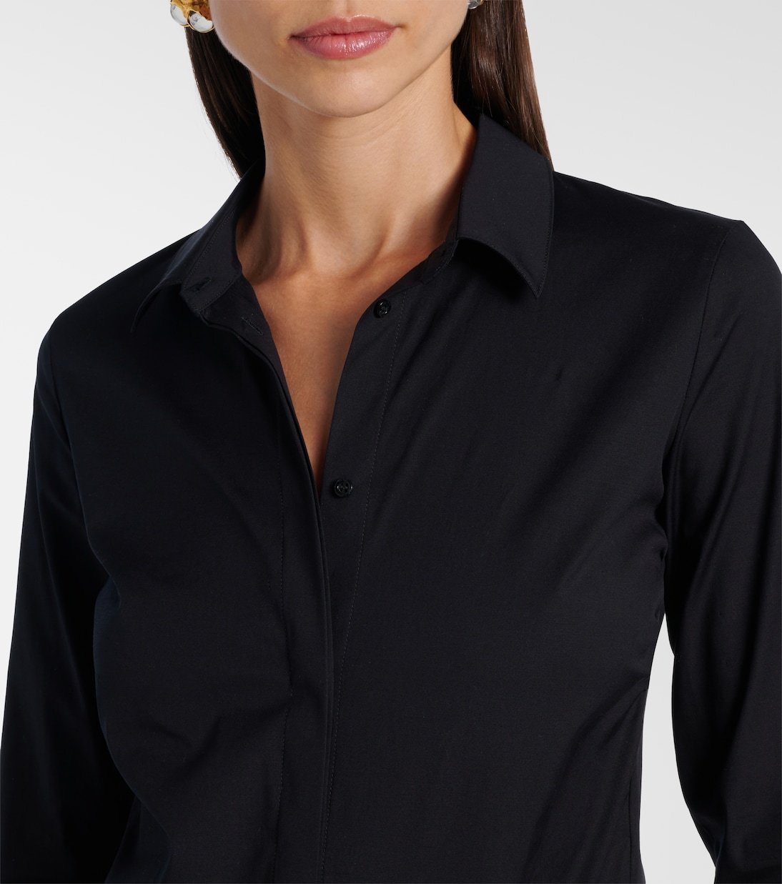 Cotton-blend poplin bodysuit | Wolford