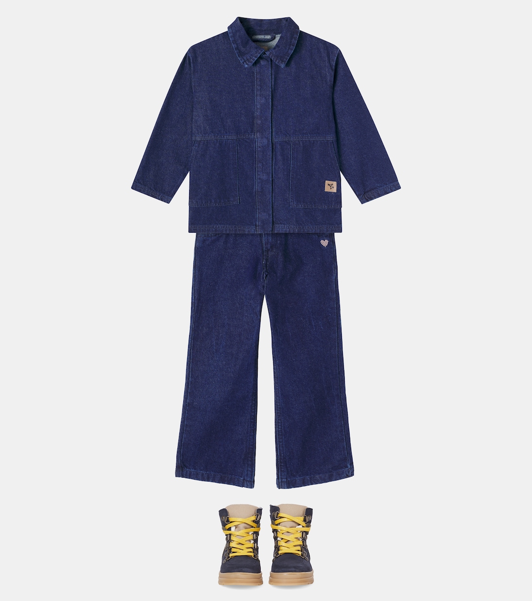 Bestickte Jeans Liane | Wheat