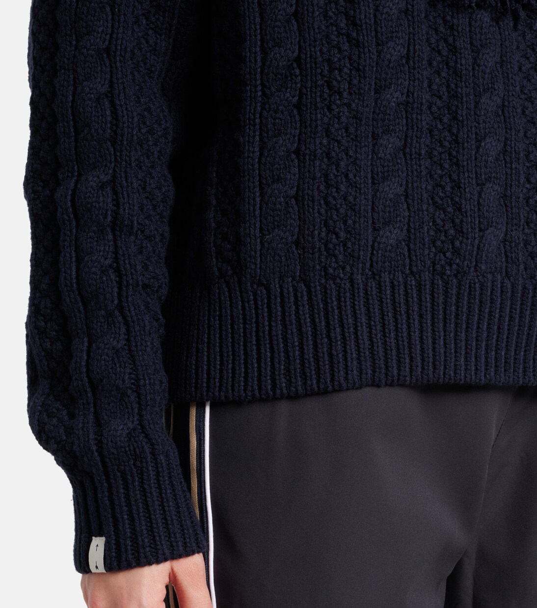 Clara fringed wool and cotton sweater | The Upside