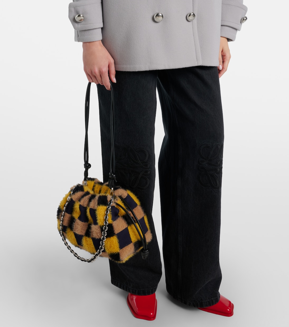 x Louis Wain Flamenco Medium clutch | Loewe