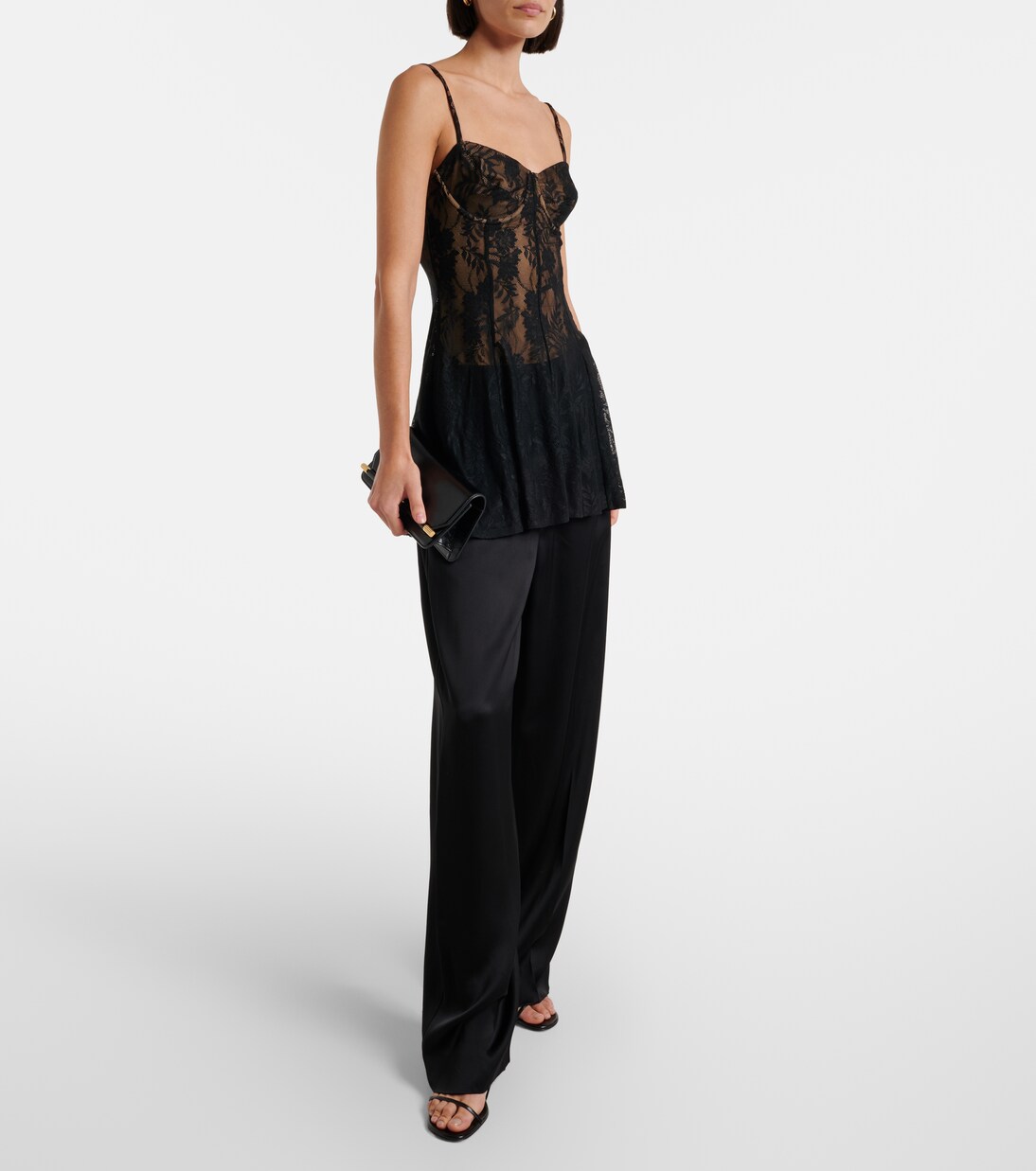 Pickleball semi-sheer lace minidress | Norma Kamali