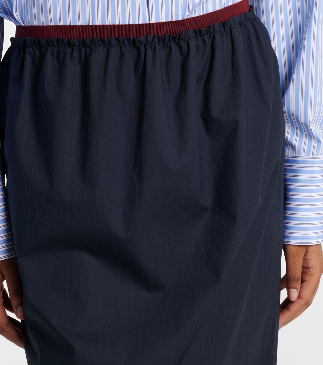 Cotton midi skirt | Plan C