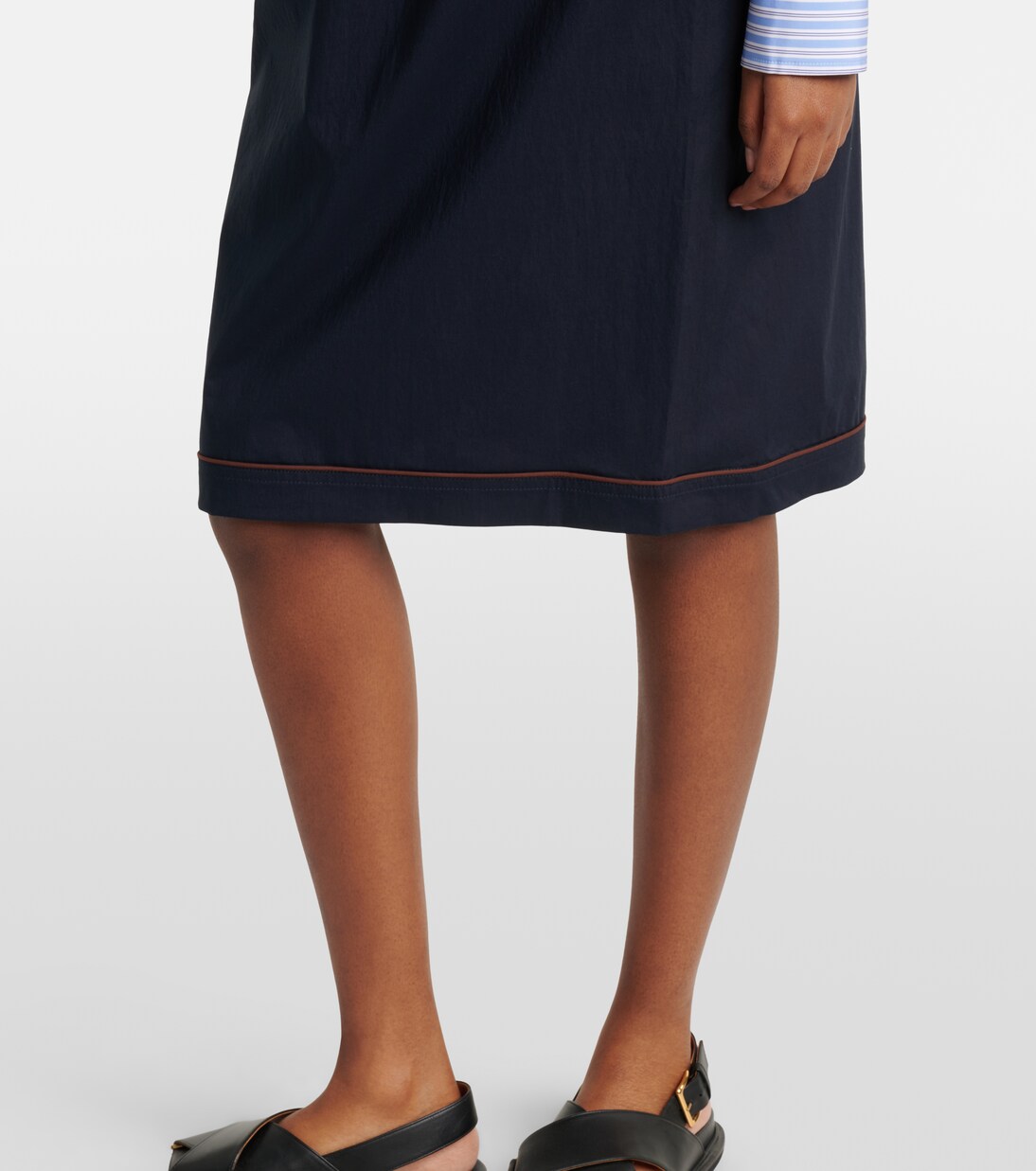 Cotton midi skirt | Plan C