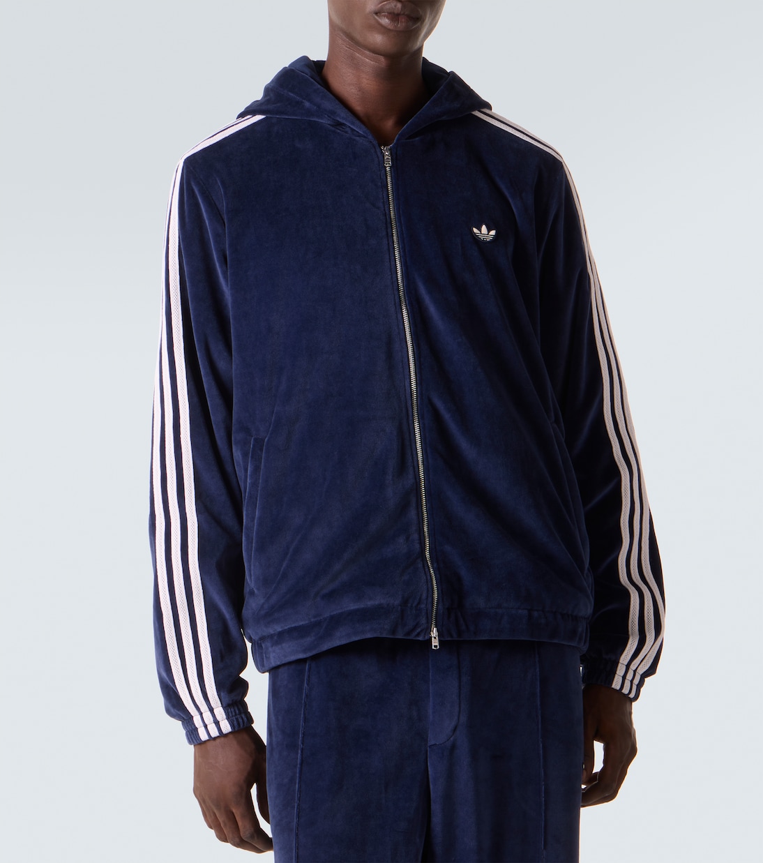 x Wales Bonner cotton-blend velvet hoodie | Adidas