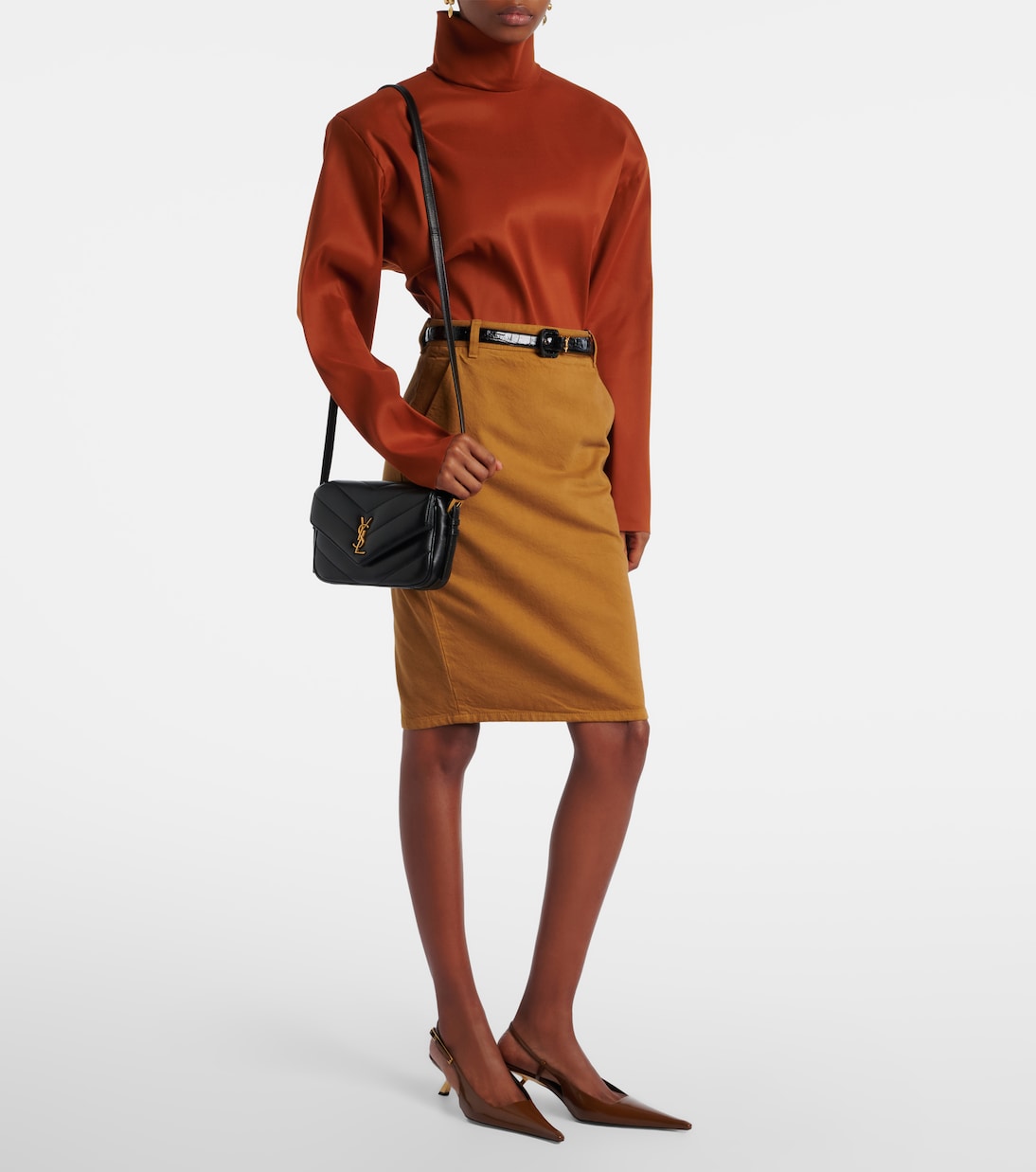 Pantoletten Babylone Cassandre aus Leder | Saint Laurent