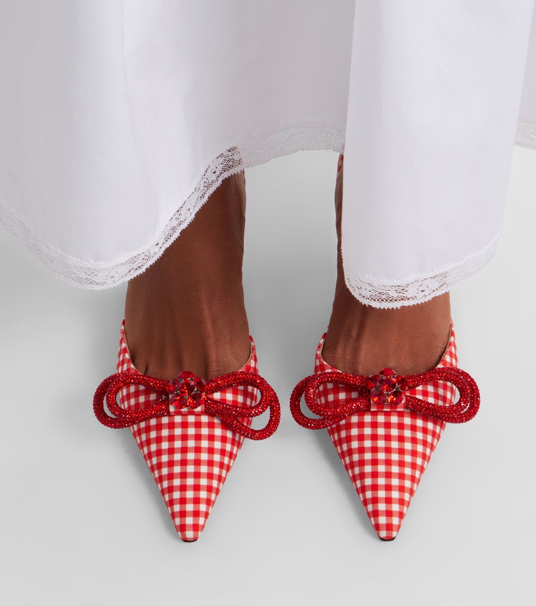 Slingback-Pumps Double Bow | Mach & Mach