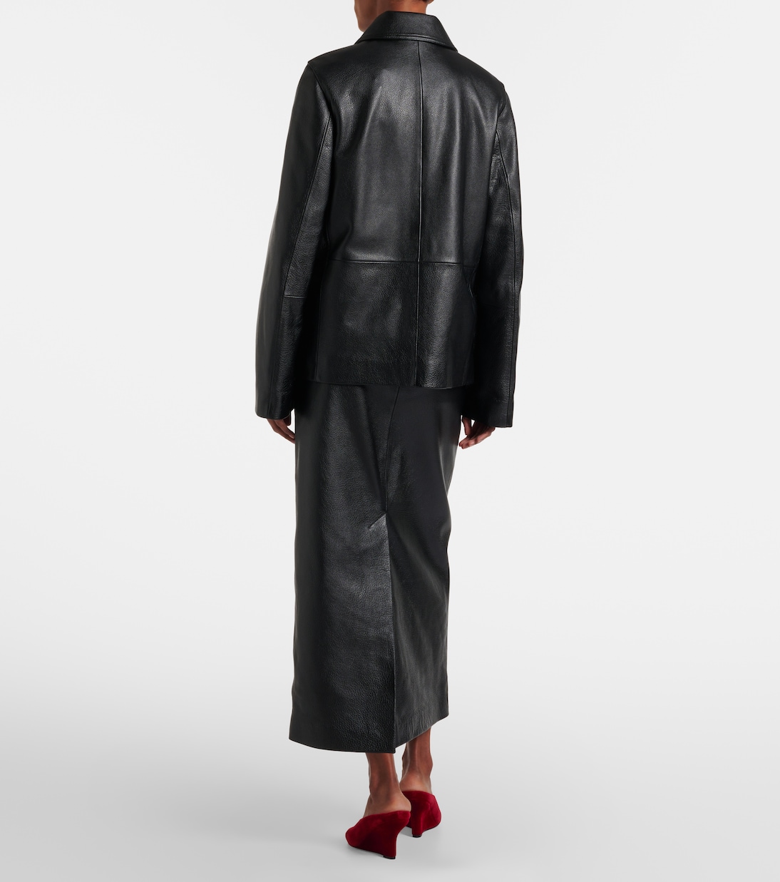 Gonna lunga in pelle | Toteme