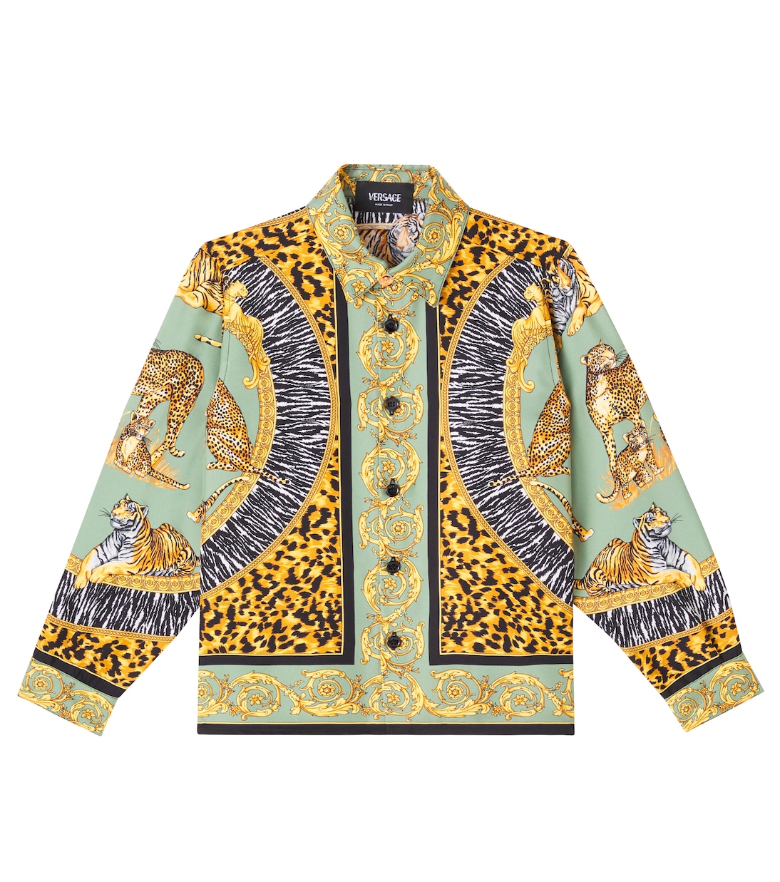 Wild Cats silk shirt | Versace Kids