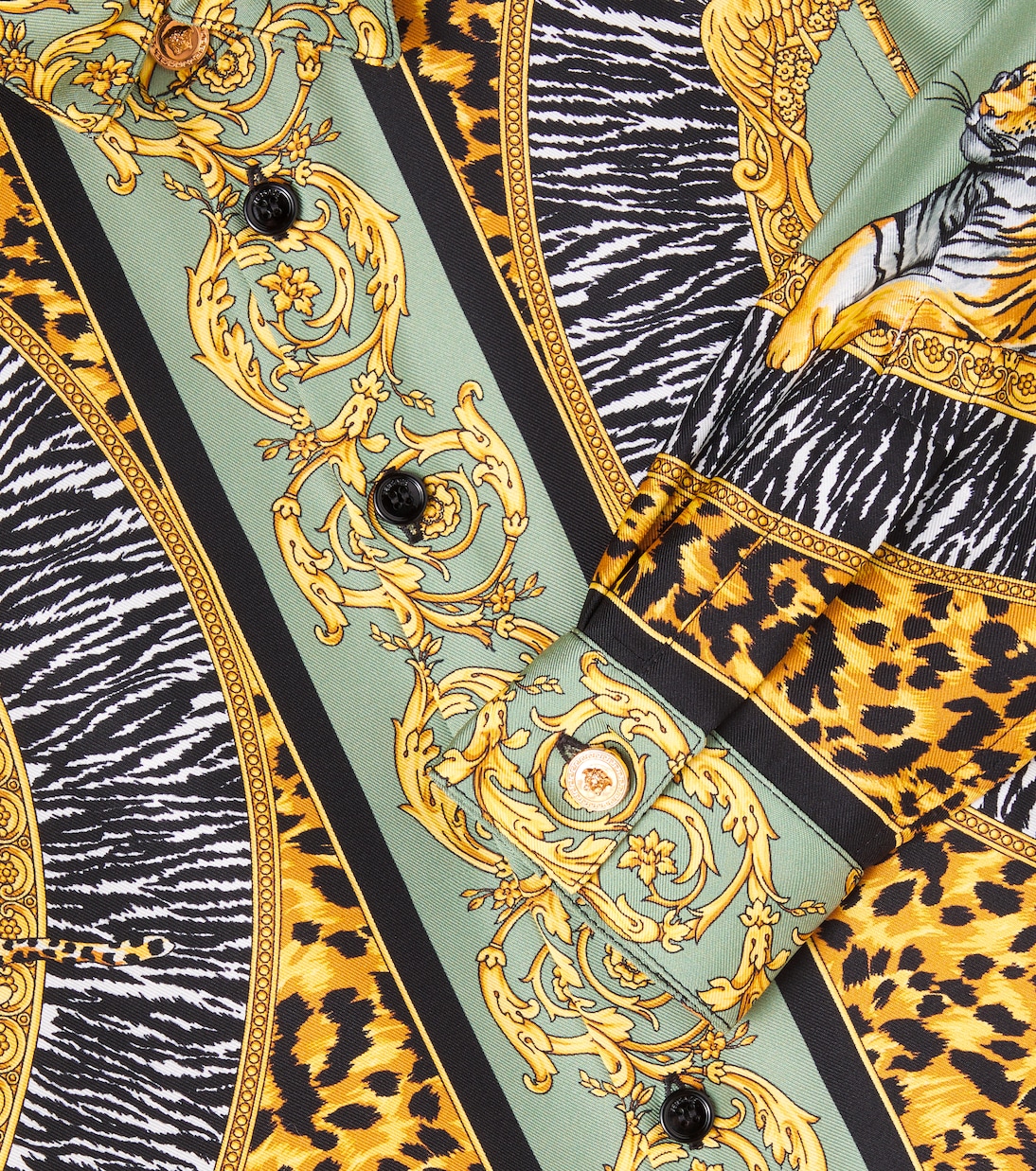 Wild Cats silk shirt | Versace Kids