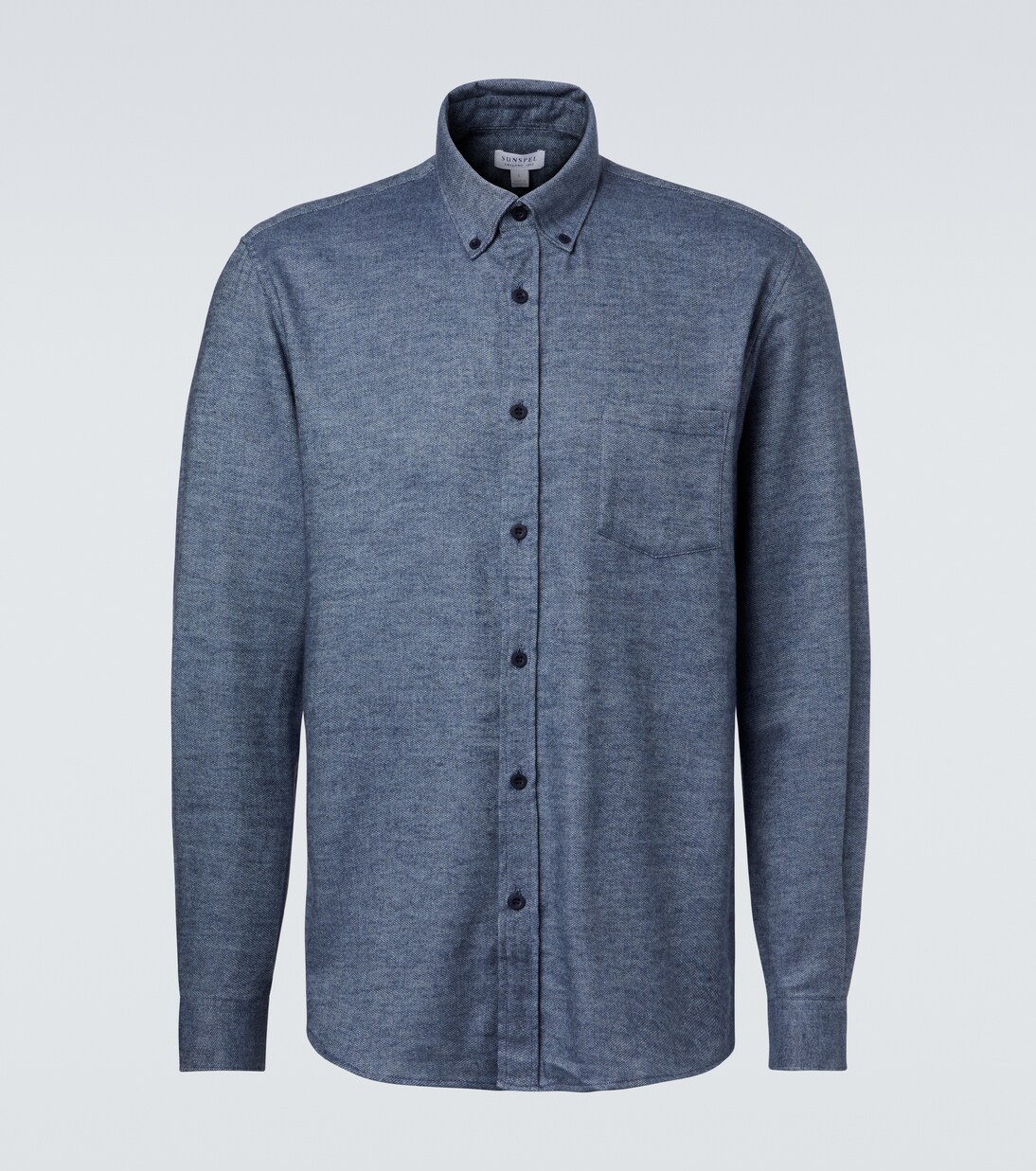 Cotton flannel shirt | Sunspel
