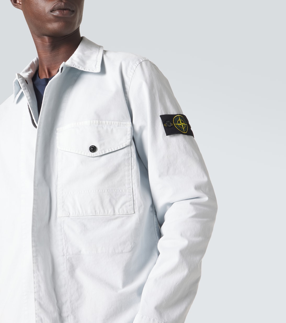 Compass cotton canvas overshirt | Stone Island