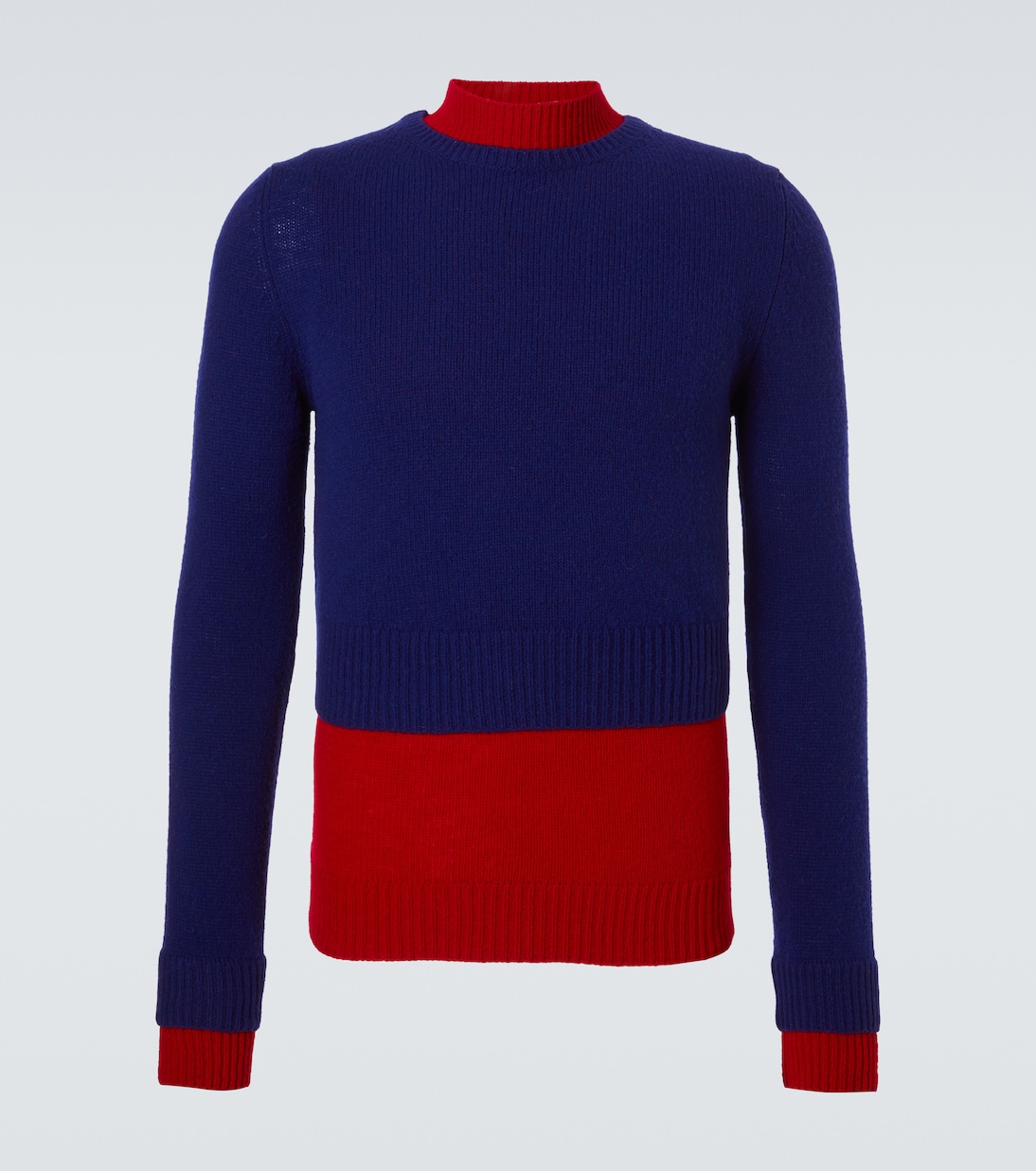Layered wool sweater | Jil Sander