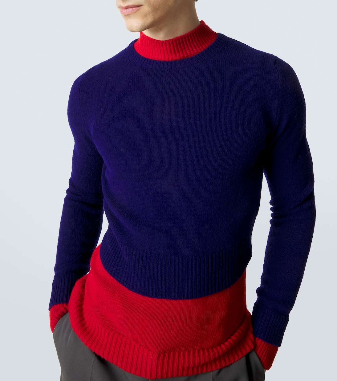 Layered wool sweater | Jil Sander