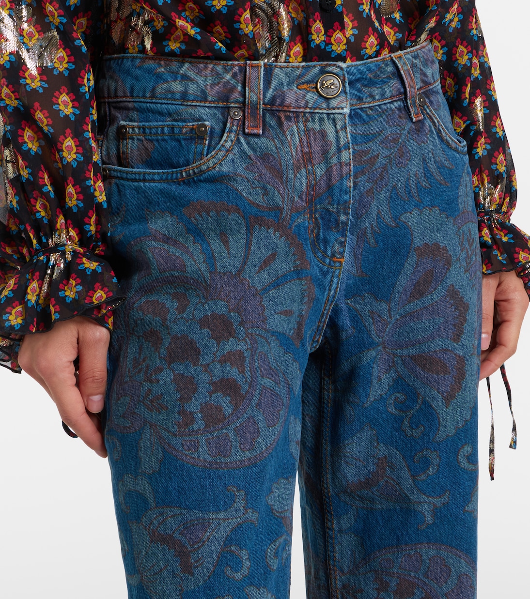 Jeans flared florales | Etro