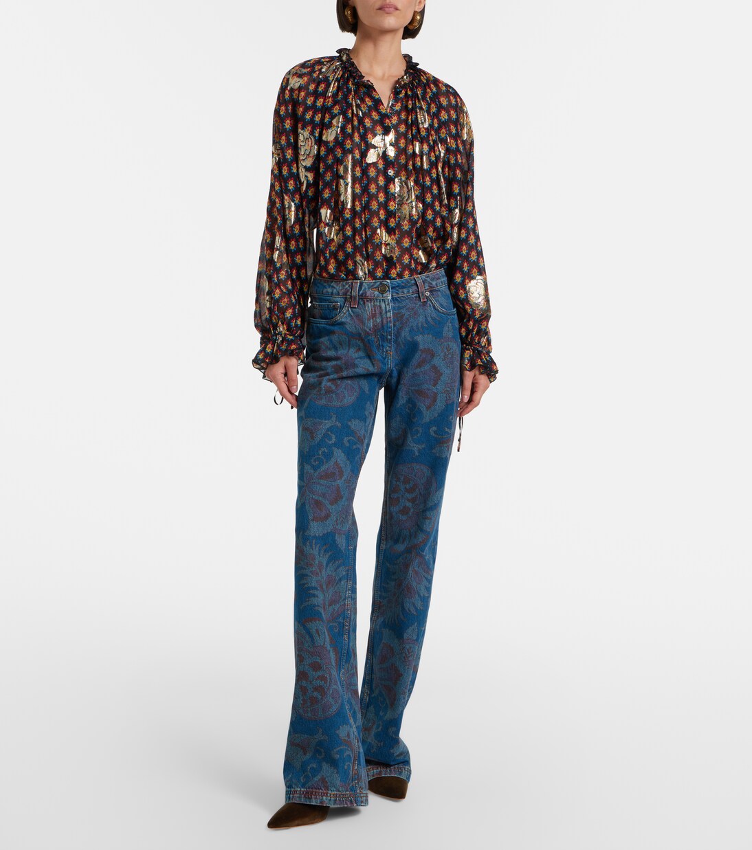 Jeans flared florales | Etro