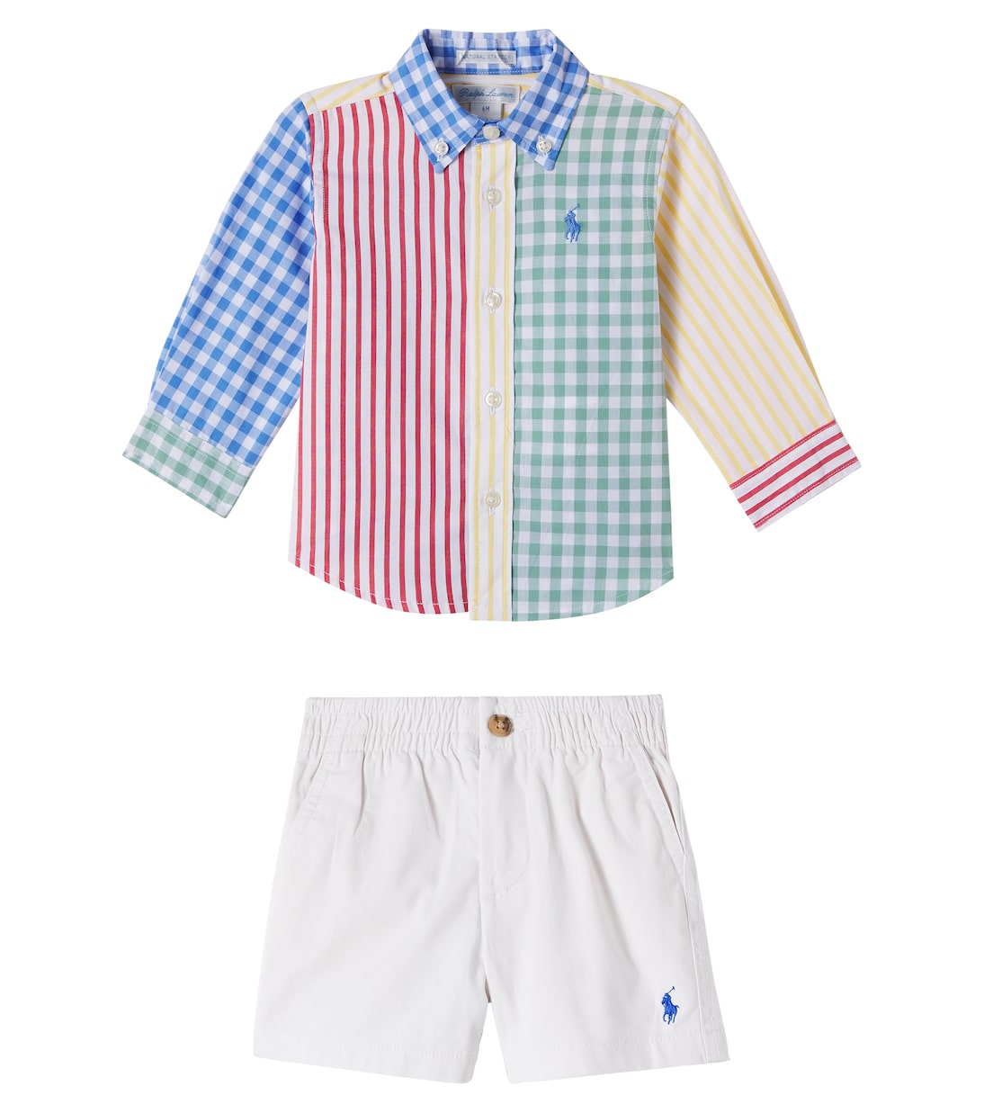 Baby - Set di camicia e shorts in cotone | Polo Ralph Lauren Kids