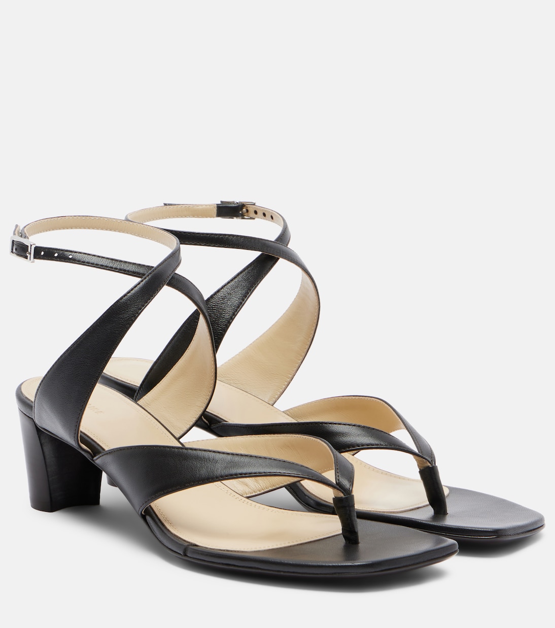 Leather slingback thong sandals | Lemaire