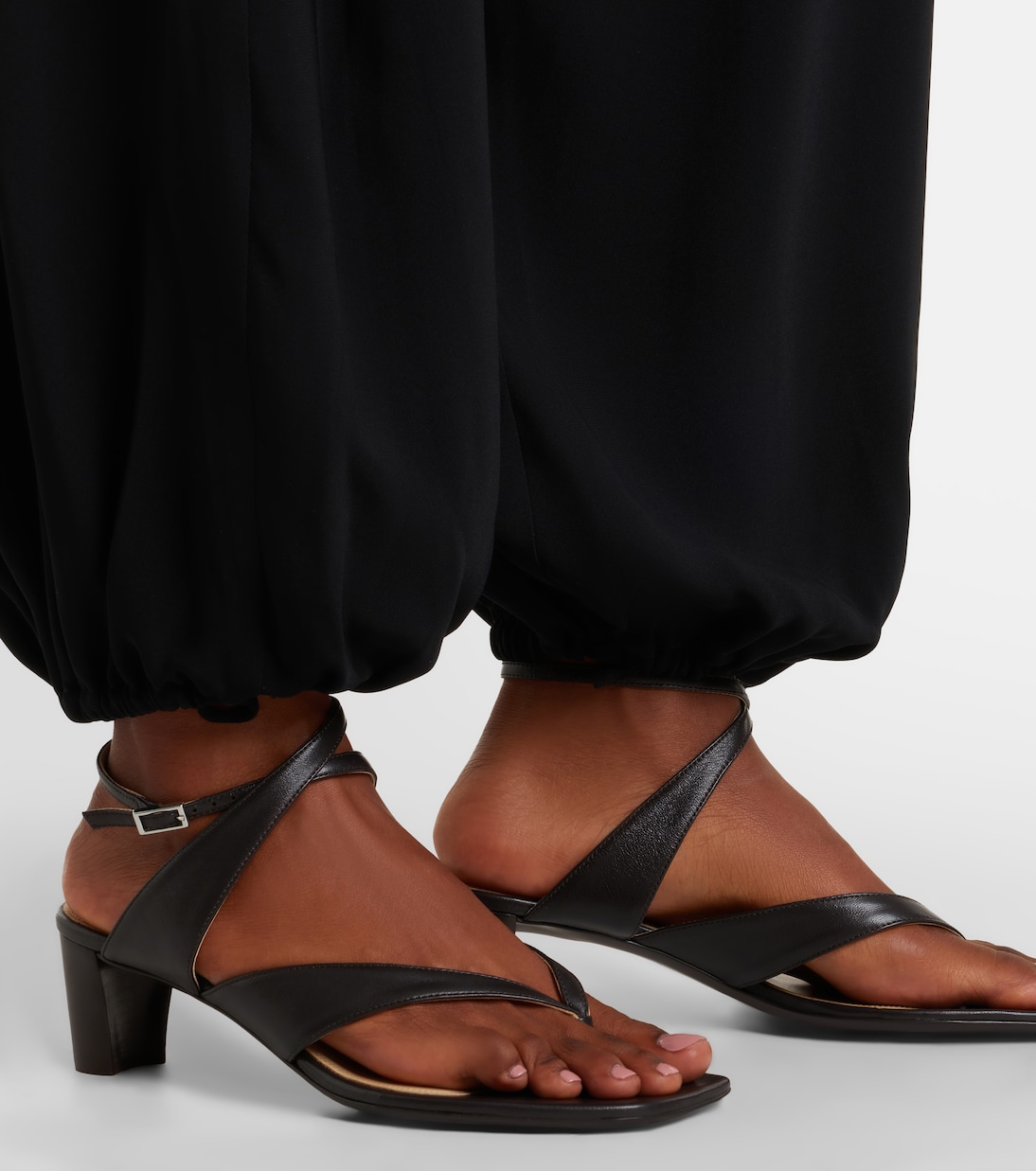 Leather slingback thong sandals | Lemaire