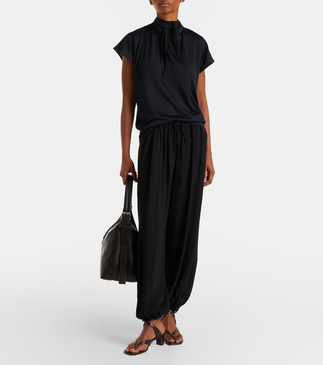 Leather slingback thong sandals | Lemaire