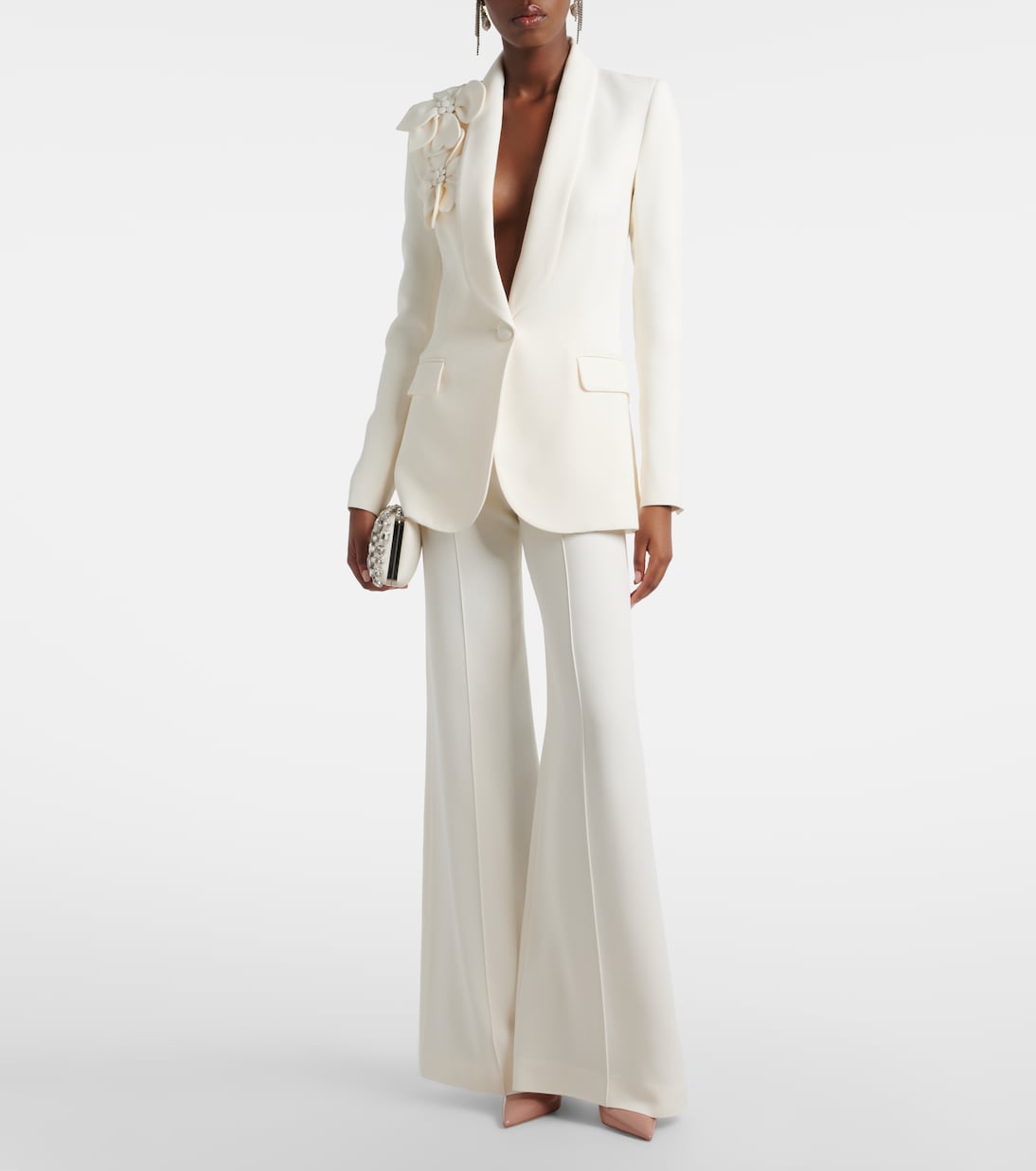 Pantalon large à taille haute | Elie Saab
