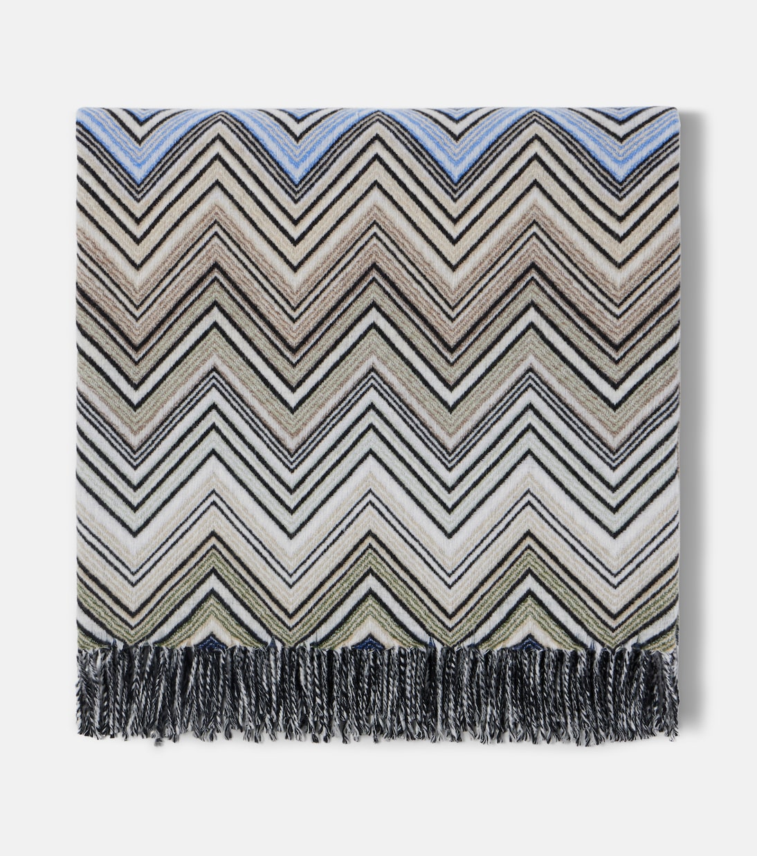 Perseo Zigzag wool and cashmere throw | Missoni