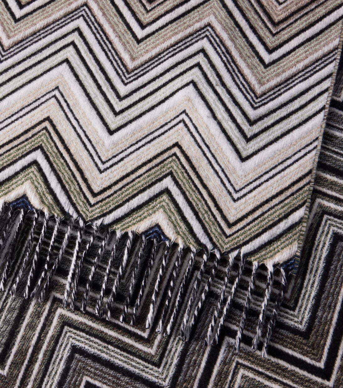Perseo Zigzag wool and cashmere throw | Missoni