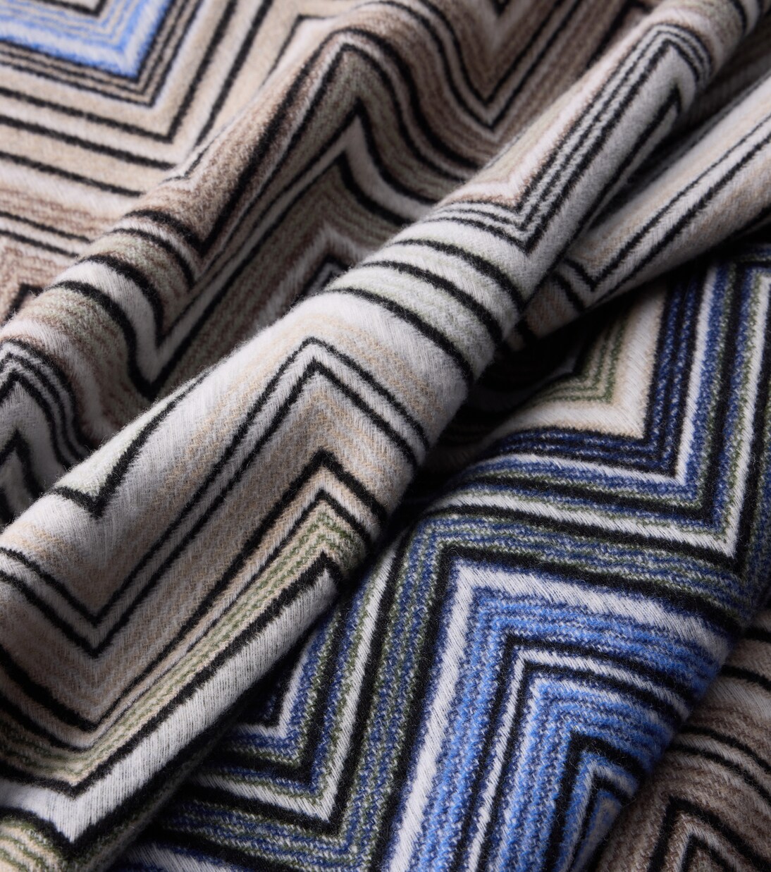 Perseo Zigzag wool and cashmere throw | Missoni