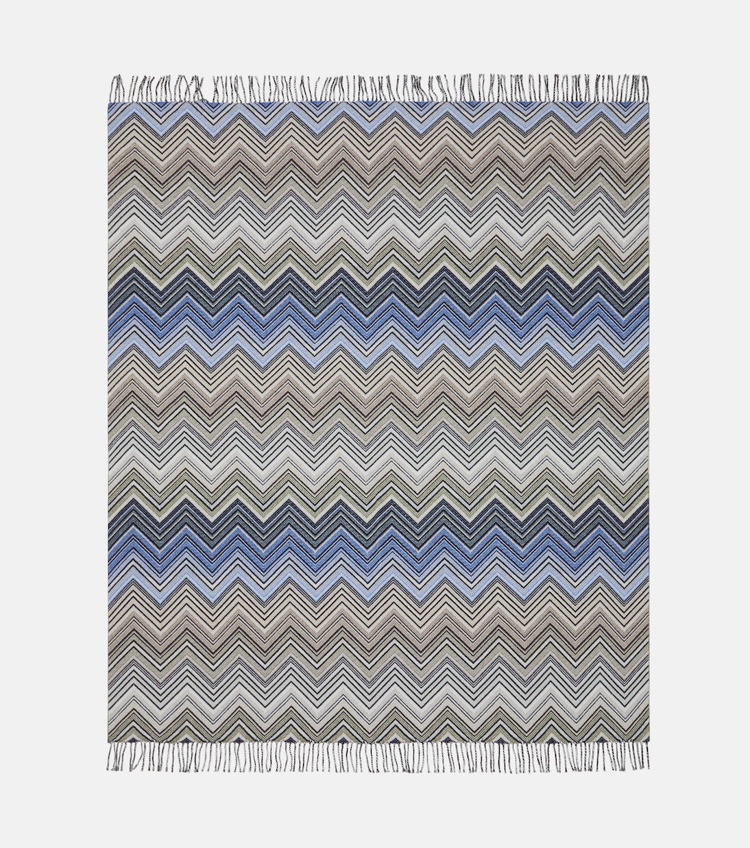 Perseo Zigzag wool and cashmere throw | Missoni