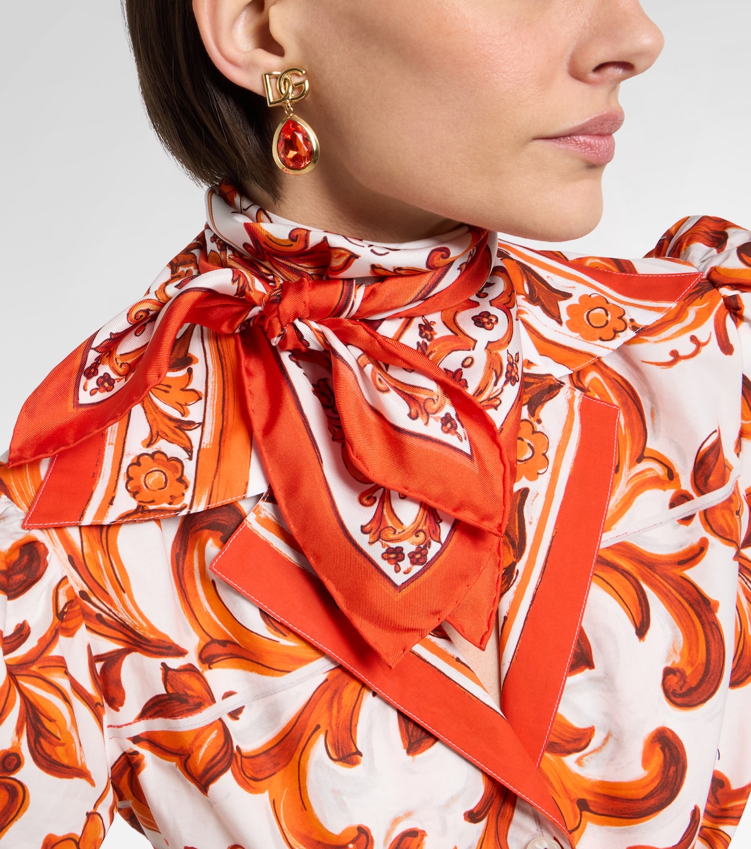 Majolica silk twill scarf | Dolce&Gabbana