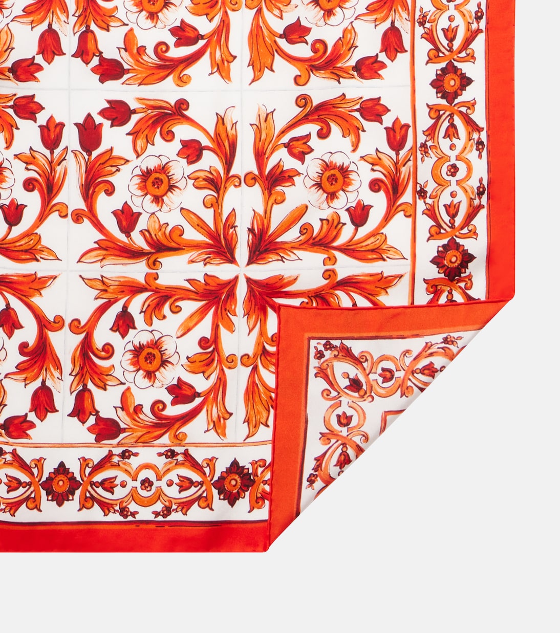 Majolica silk twill scarf | Dolce&Gabbana