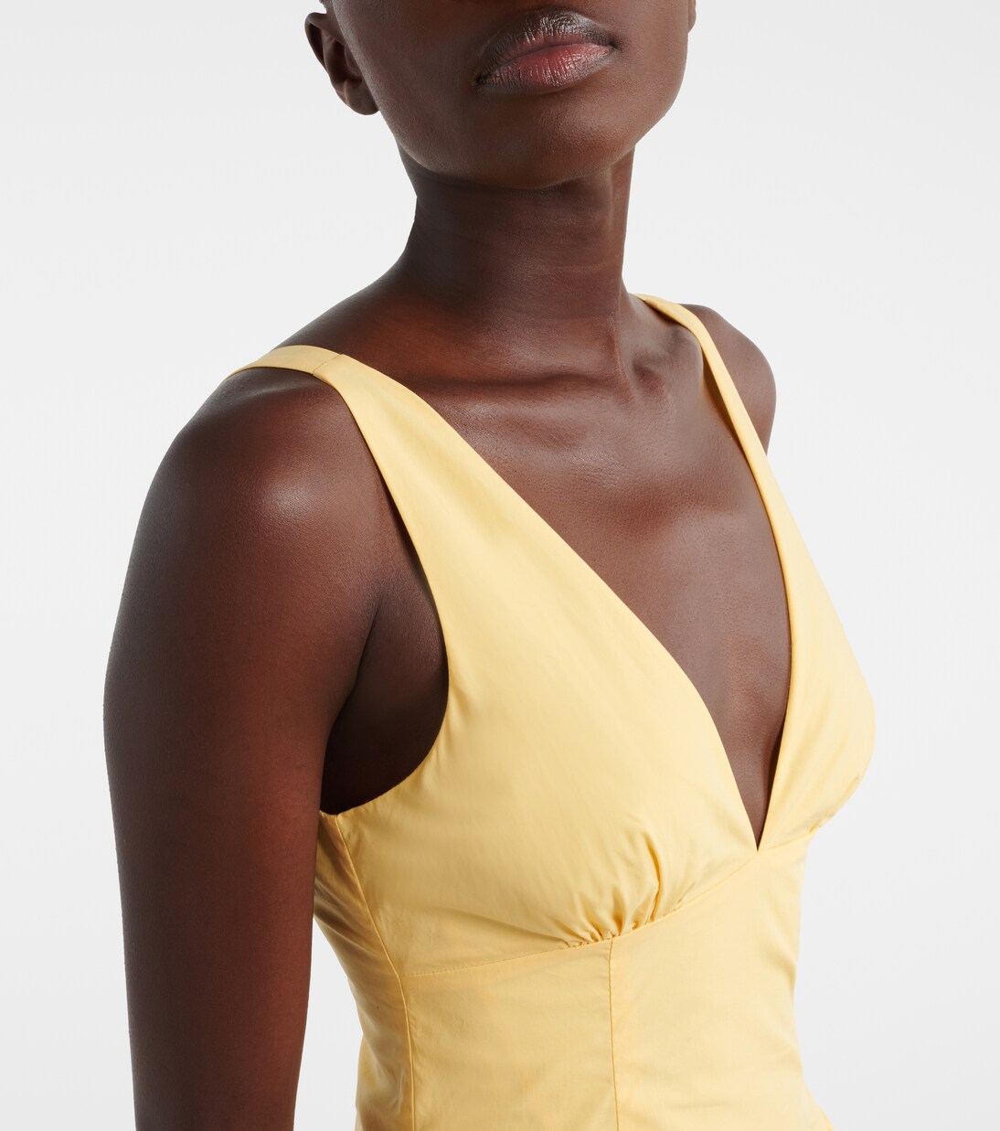Lindie cotton poplin midi dress | Posse
