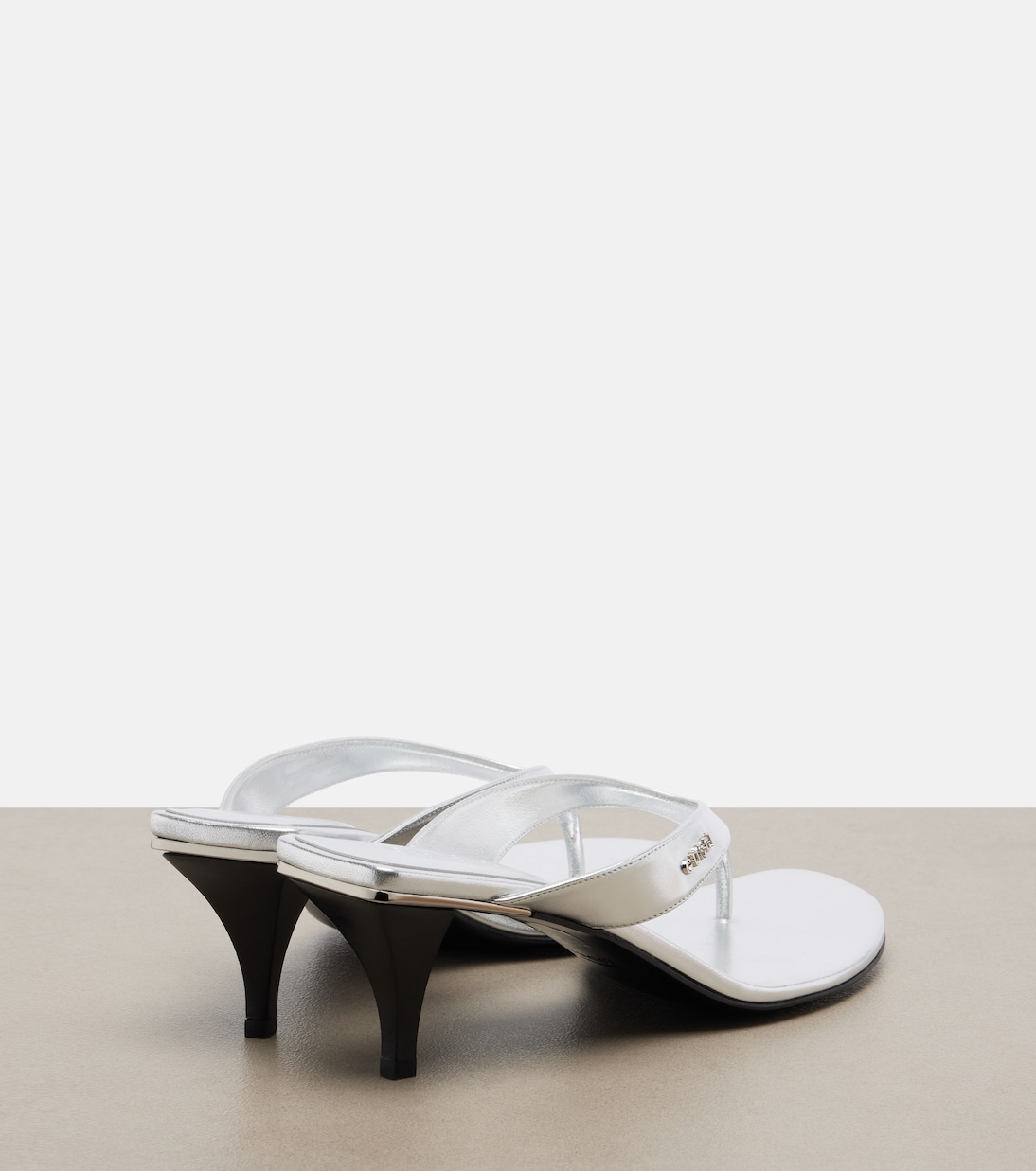 Sandalen Vittoria aus Metallic-Leder | Gucci