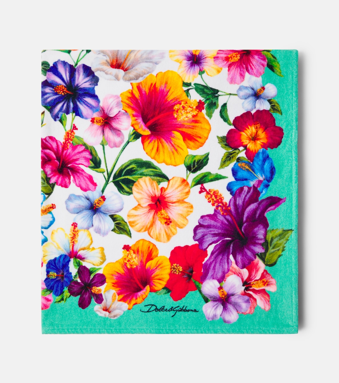 Floral cotton terry beach towel | Dolce&Gabbana Casa