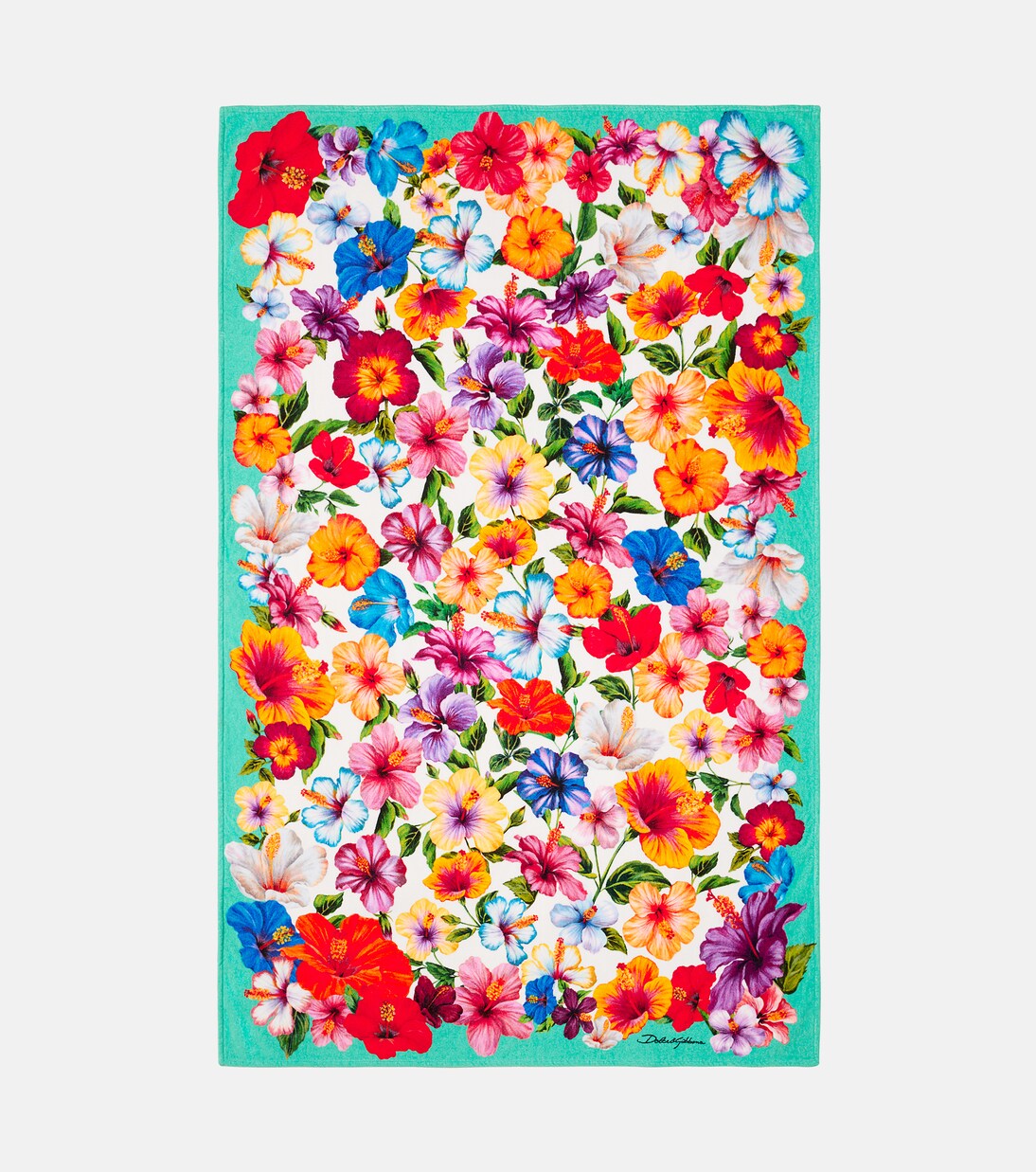 Floral cotton terry beach towel | Dolce&Gabbana Casa