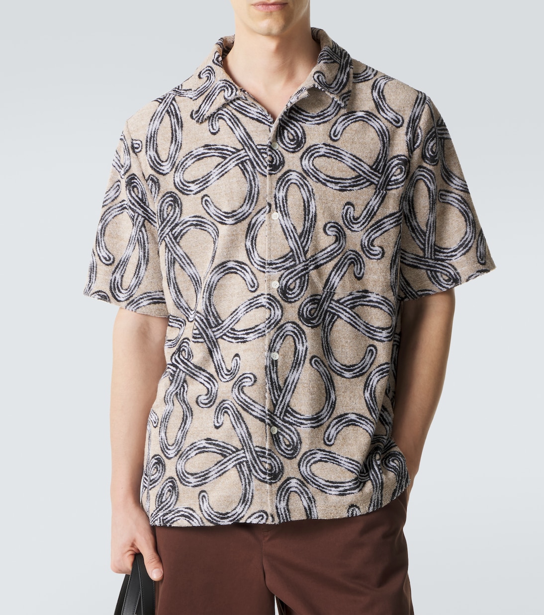 Camisa Paula's Ibiza en mezcla de algodón estampada | Loewe