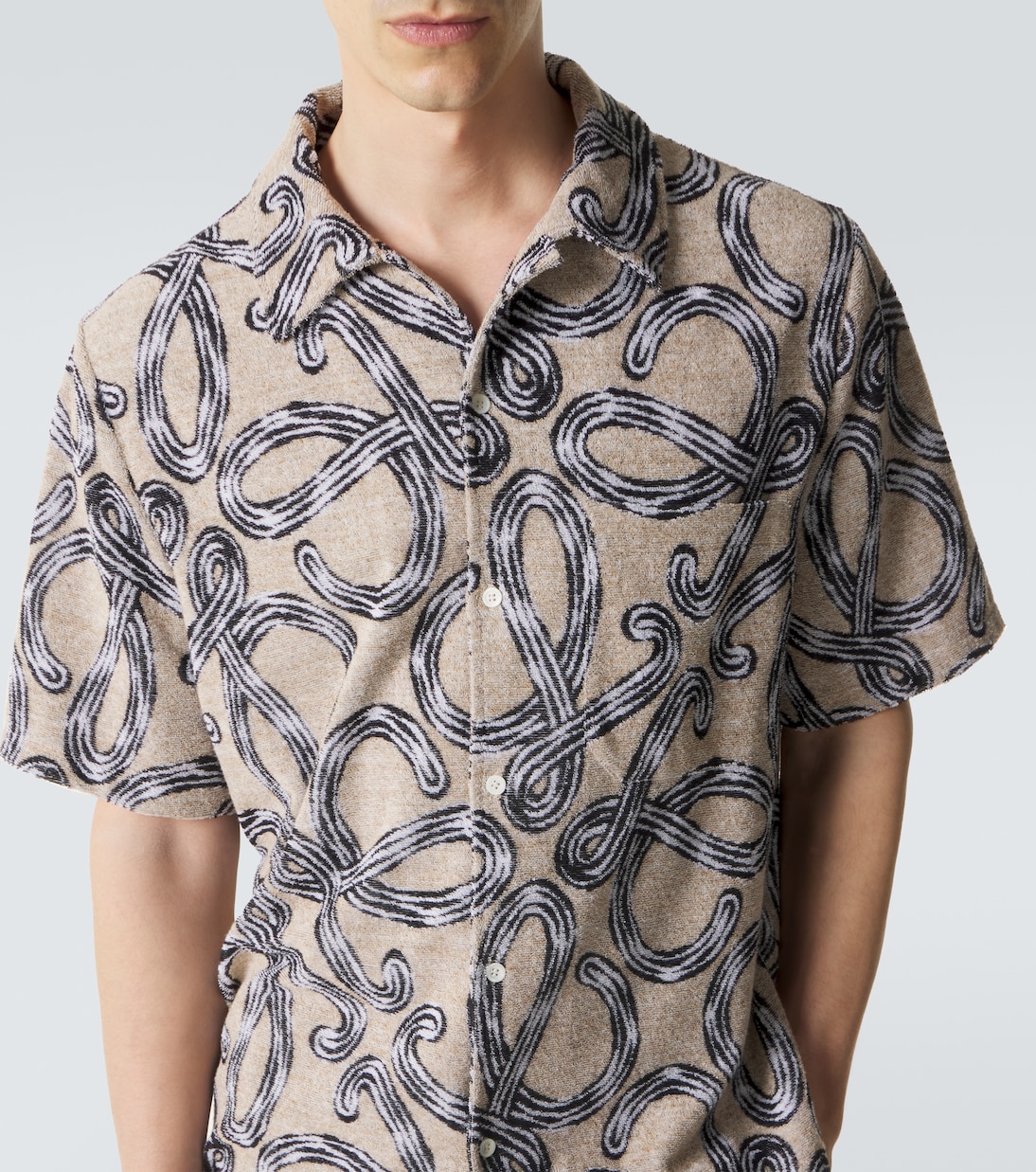 Camisa Paula's Ibiza en mezcla de algodón estampada | Loewe