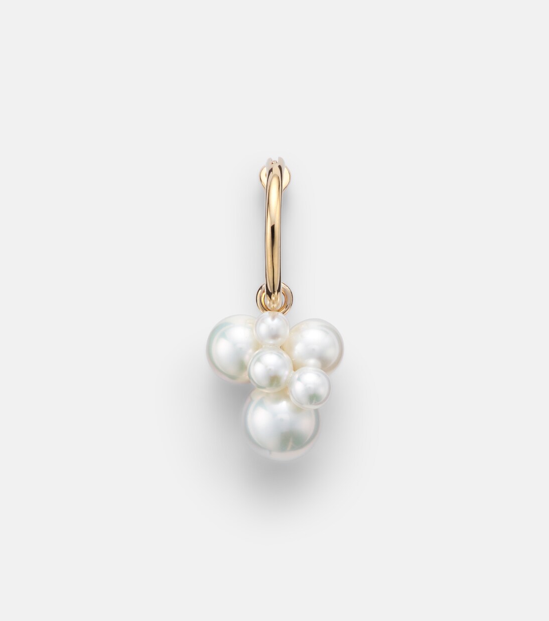 Pendiente individual Botticelli de oro de 14 ct con perlas | Sophie Bille Brahe