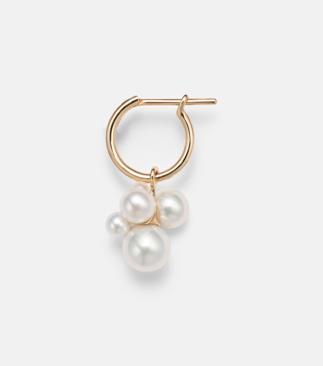 Pendiente individual Botticelli de oro de 14 ct con perlas | Sophie Bille Brahe