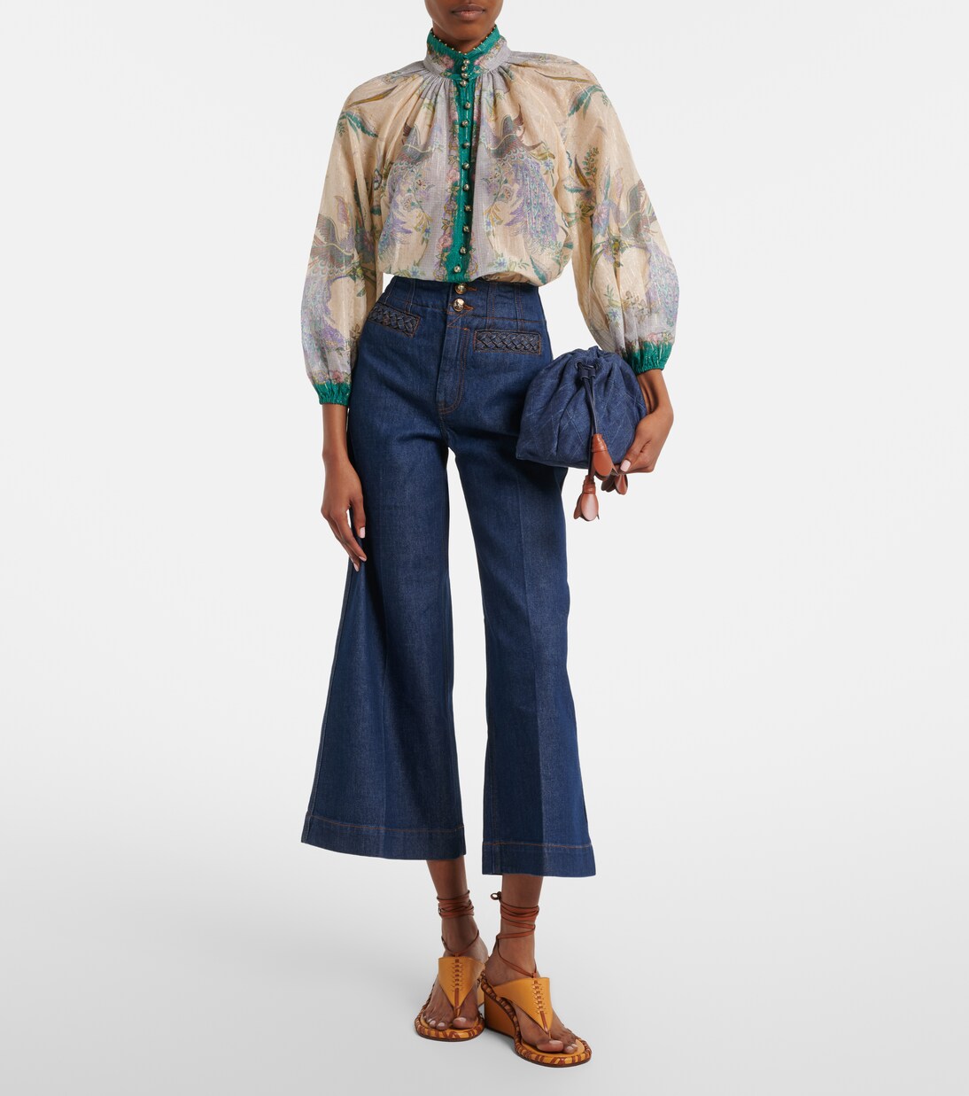 Cropped Flared Jeans Aster | Zimmermann