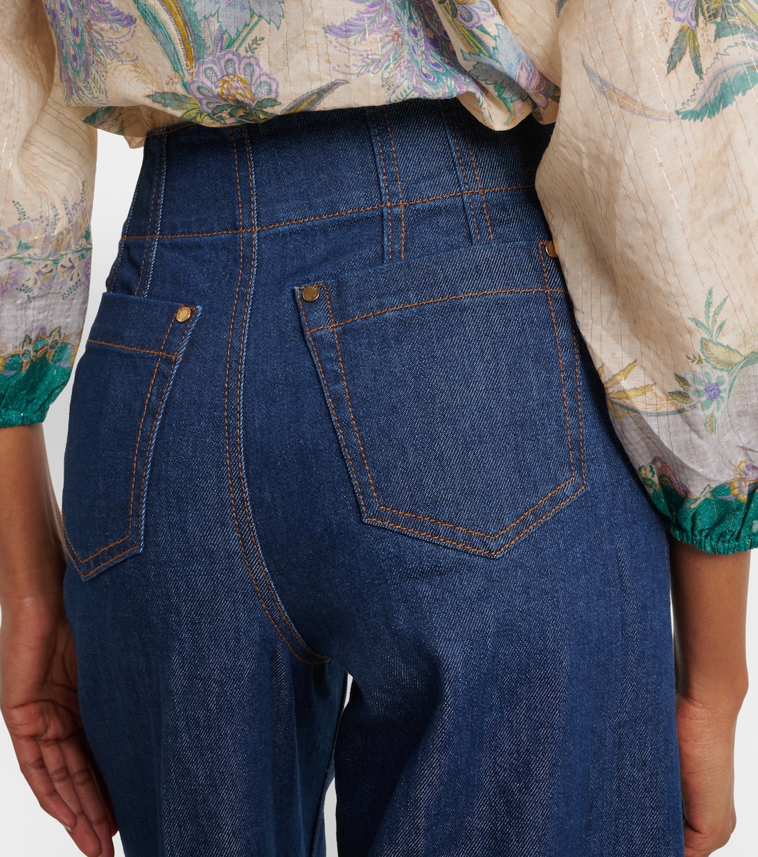 Cropped Flared Jeans Aster | Zimmermann