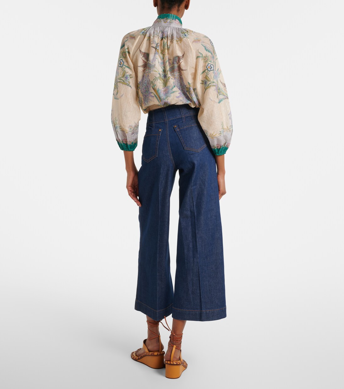 Cropped Flared Jeans Aster | Zimmermann
