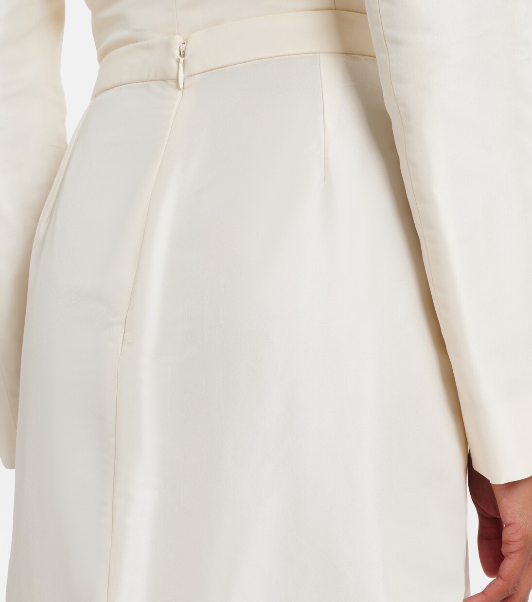 Gonna lunga in faille di seta | Gucci