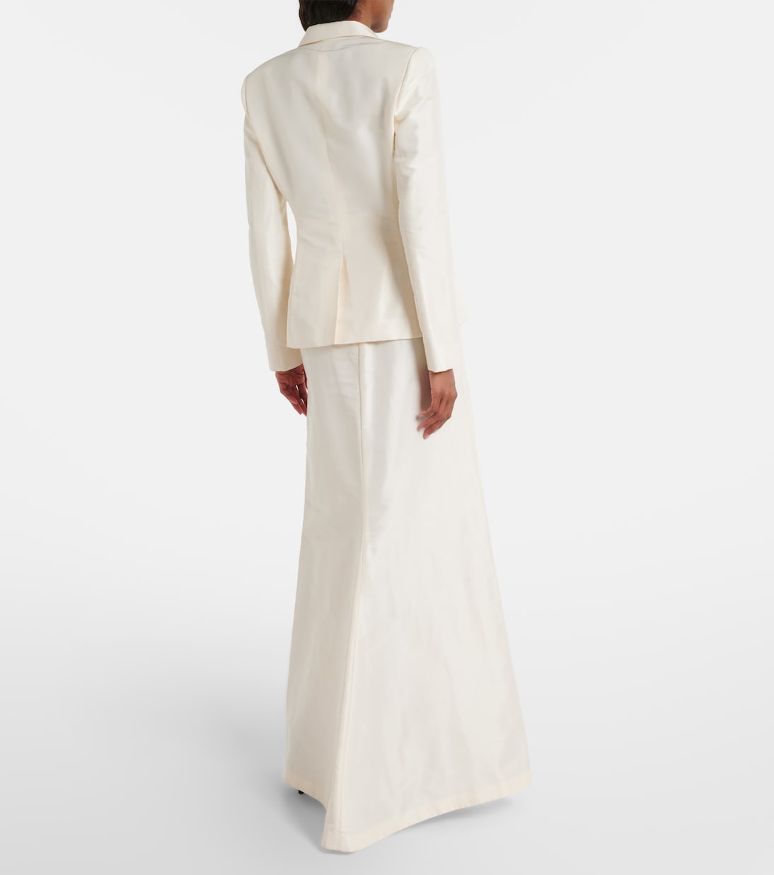 Gonna lunga in faille di seta | Gucci