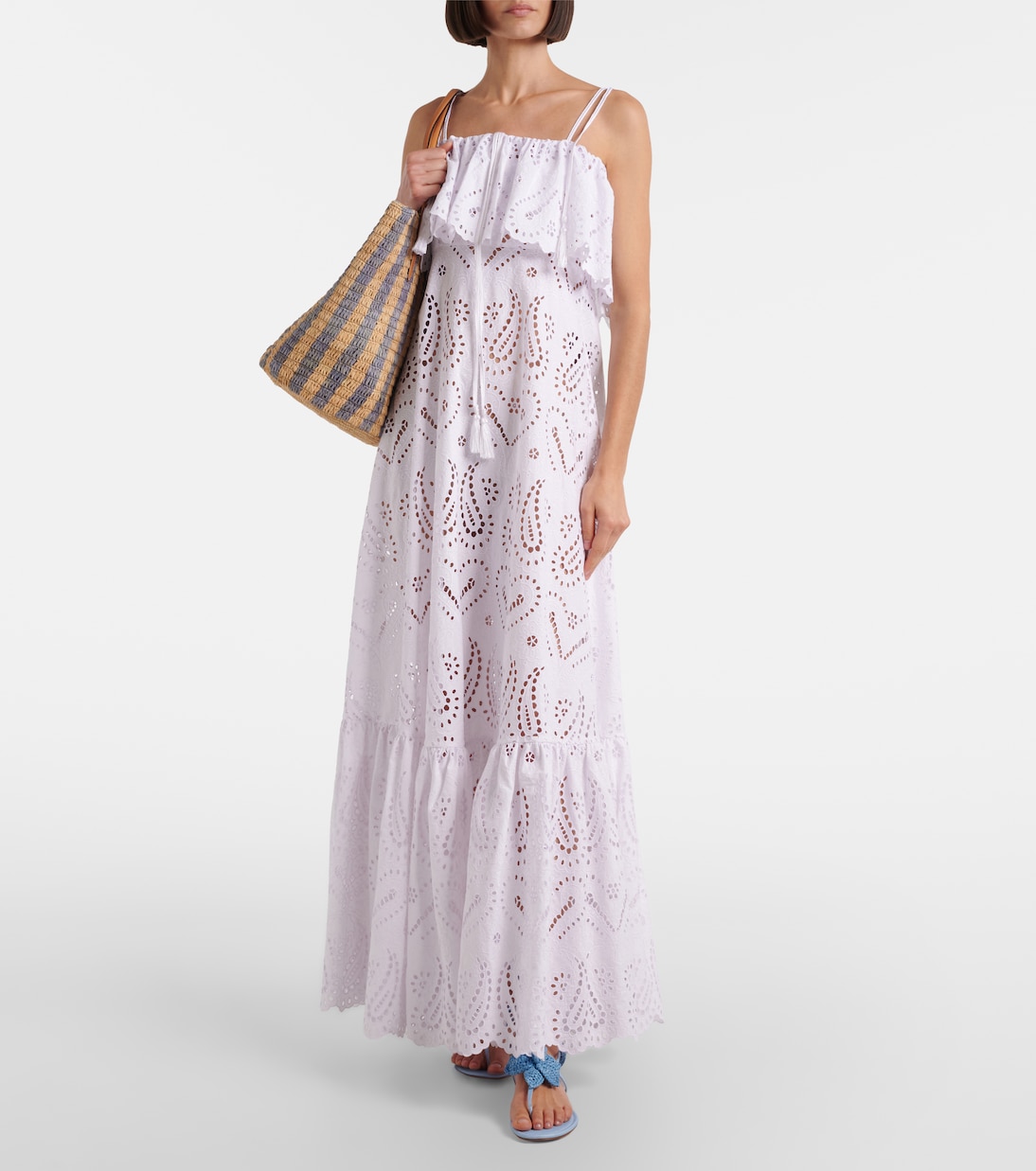 Sandali Calypso in rafia con pelle | Aquazzura