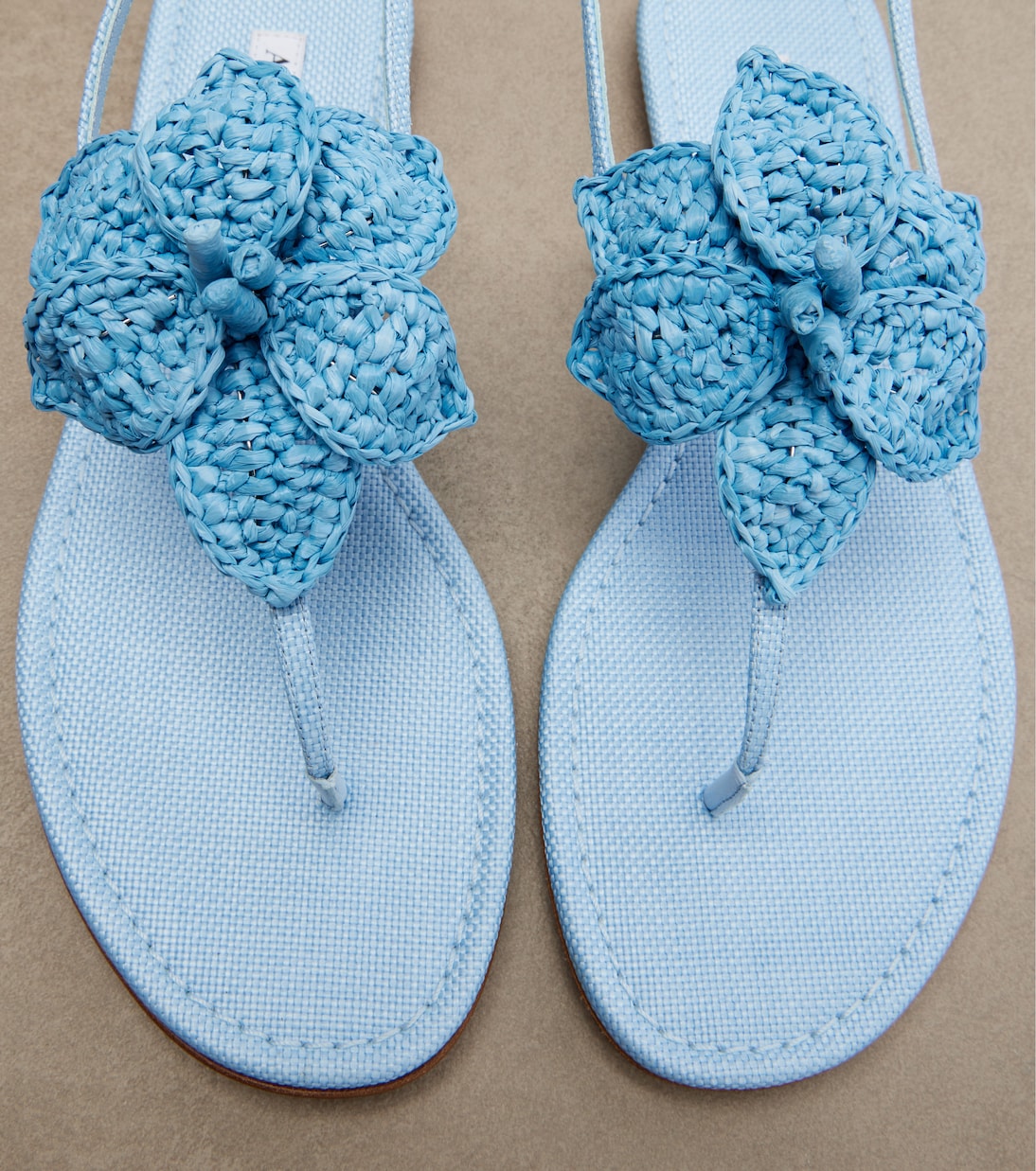 Sandali Calypso in rafia con pelle | Aquazzura