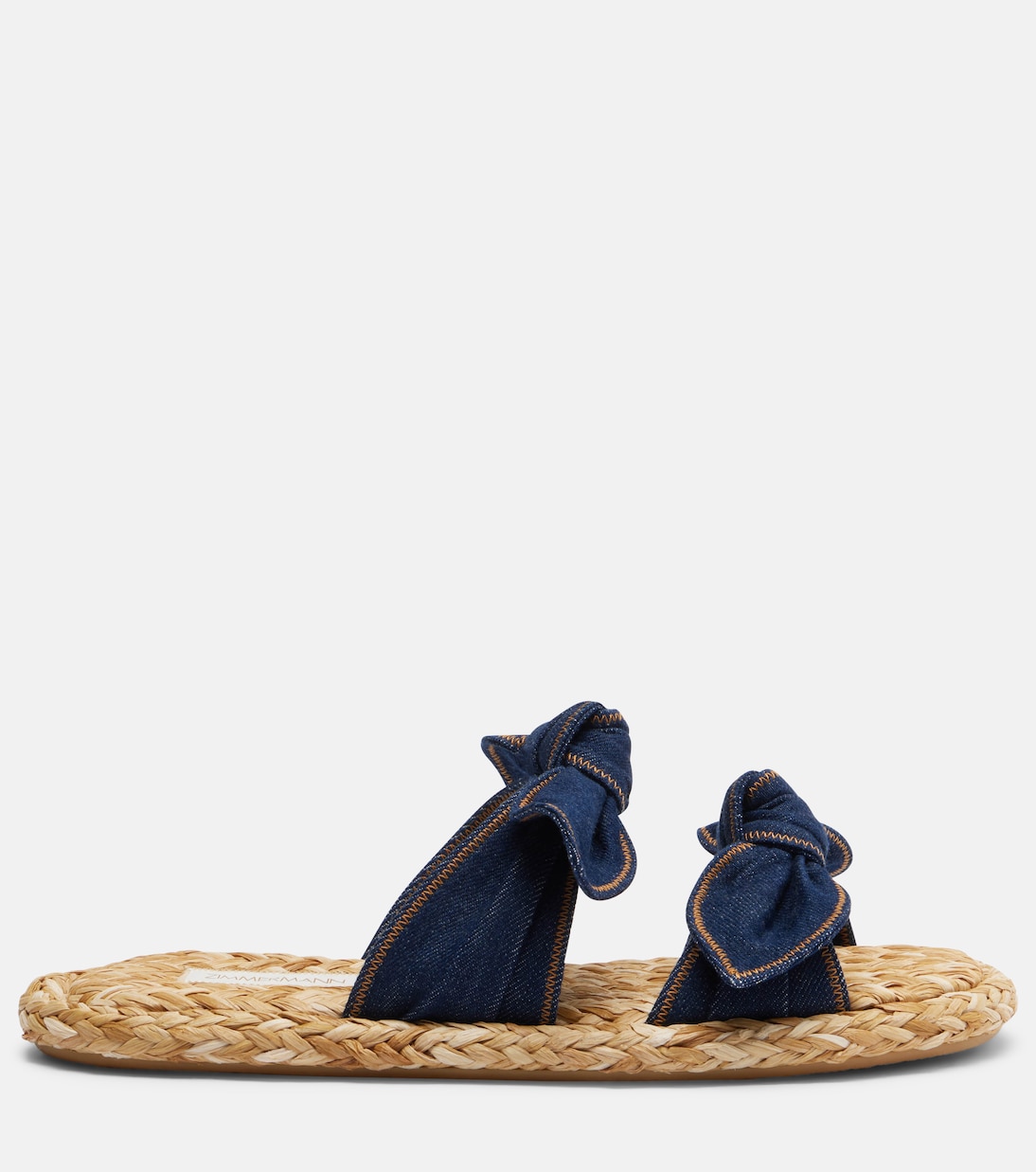 Carousel牛仔草编凉拖鞋 | Zimmermann
