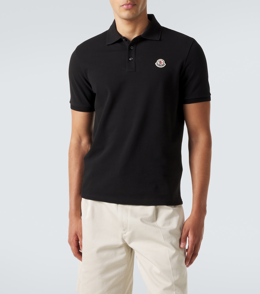 Logo cotton piqué polo shirt | Moncler