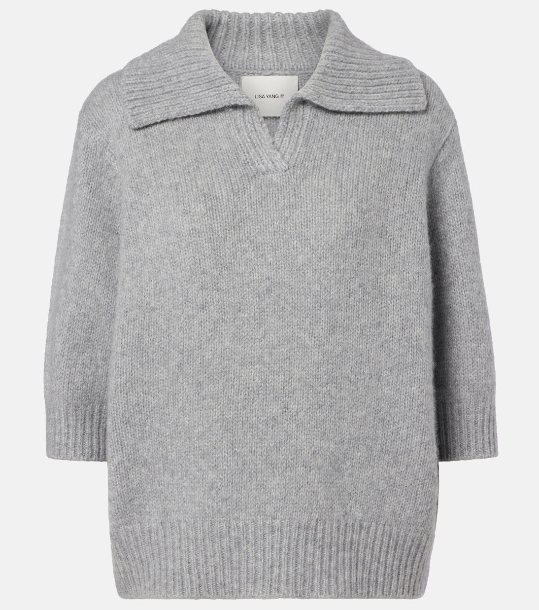 Lailai cashmere and silk polo sweater | Lisa Yang