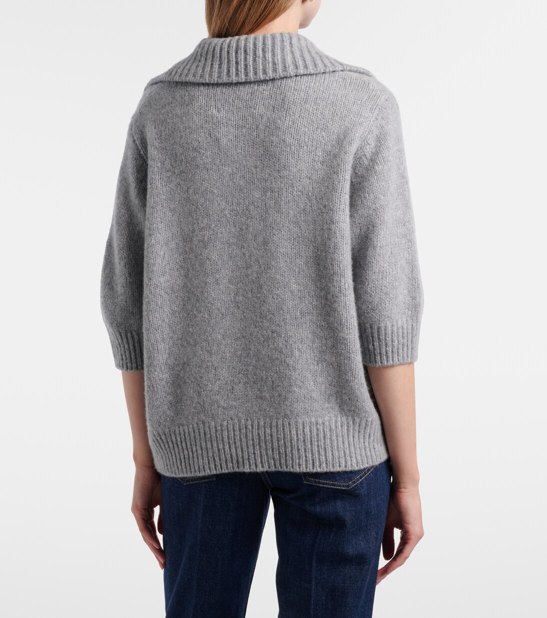 Lailai cashmere and silk polo sweater | Lisa Yang