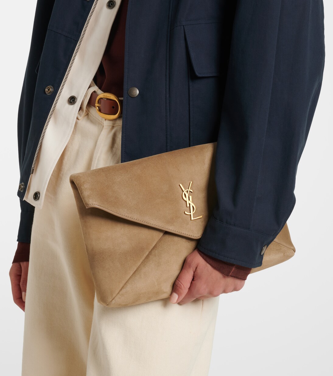 Cassandre suede pouch | Saint Laurent